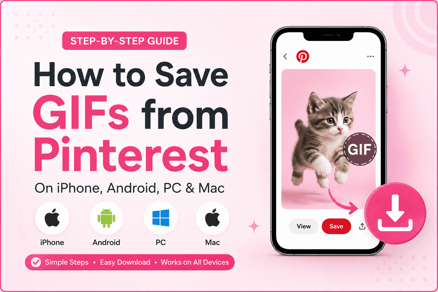 How to save GIFs from Pinterest guide