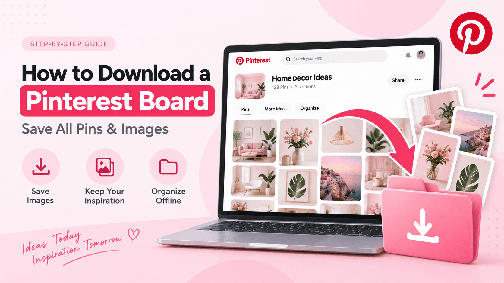 How to download a Pinterest board and save all Pins and images